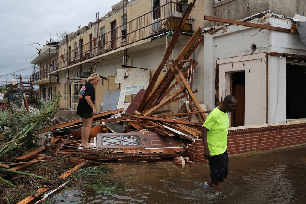 Hurrikan «Michael» richtet in Florida schwere Verwüstungen an. (Bild: Keystone)