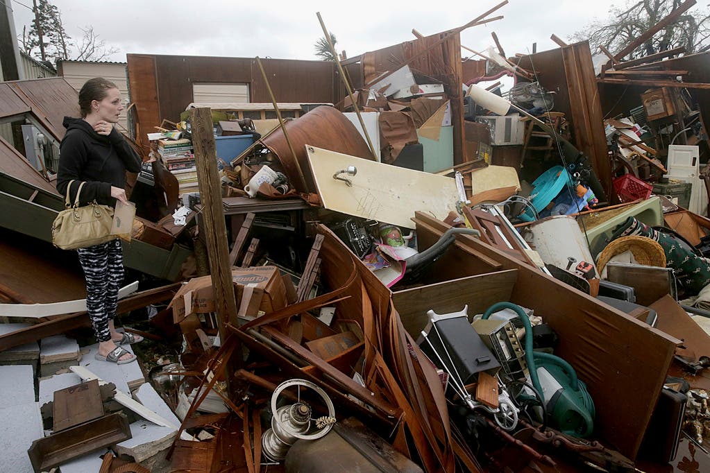 Hurrikan «Michael» richtet in Florida schwere Verwüstungen an. (Bild: Keystone)