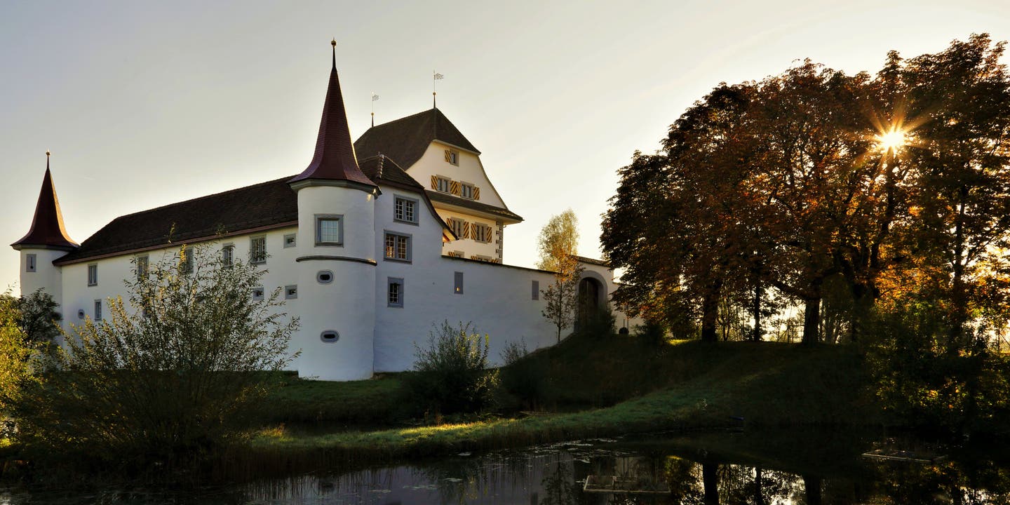 Oktobermorgen beim Schloss Wyher in Ettiswil. (Bild: André Egli (13. Oktober 2018))