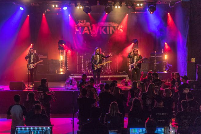 The Hawkins bei ihrem Auftritt am Metal Scar. (Bild: Dani Lüthi (Sachseln, 13. Oktober 2018))