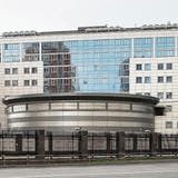 Hauptquartier des russischen Militärgeheimdienstes GRU in Moskau, das auch «Aquarium» genannt wird. (Pavel Golovkin/AP, 14. Juli 2018)