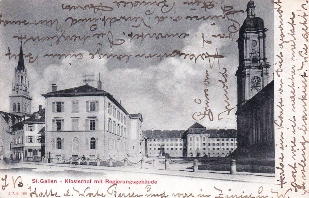 Der Klosterplatz um 1900.
