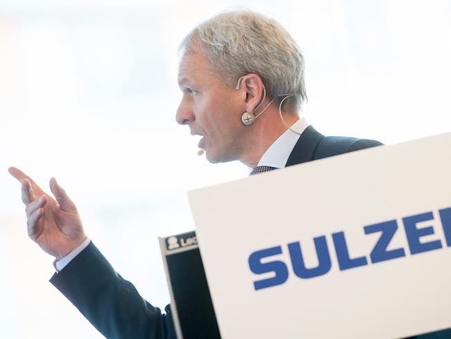 Sulzer-Chef Greg Poux-Guillaume kann deutlich mehr Aufträge in den ersten neun Monaten verbuchen. (Bild: KEYSTONE/ENNIO LEANZA)