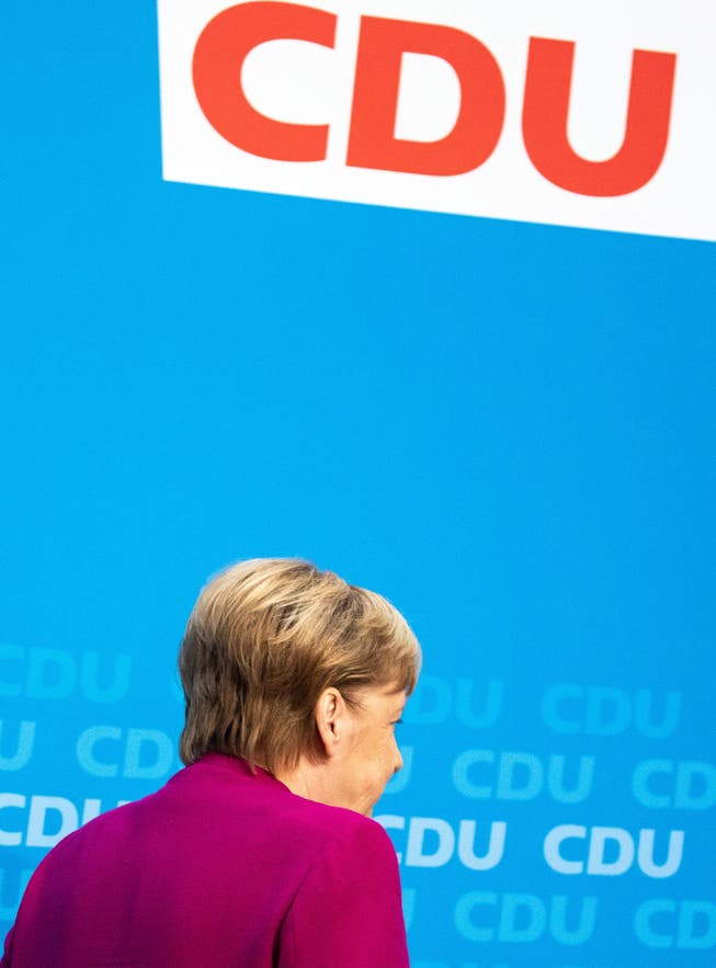 Angela Merkel kündigte gestern ihren Rücktritt aus der Politik auf 2021 an. (Bild: Omer Messinger/EPA)