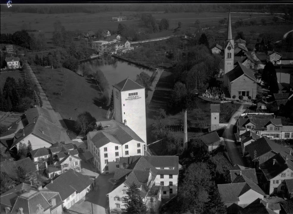 Die Eberle Mühle im Oktober 1931. (Bild: ETH-Bibliothek Zürich, Bildarchiv)