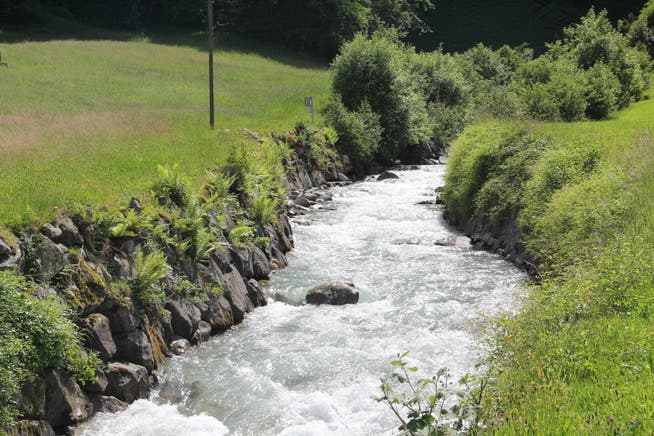 Das Wasser des Erstfelder Alpbachs soll für die Stromproduktion genutzt werden. (Bild: Paul Gwerder, 26. März 2018)
