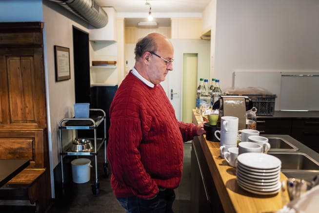 Gerngesehener Gast in der Gassenküche: Markus Koller. (Bild: Michel Canonica)