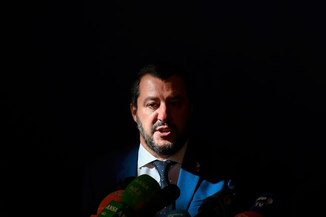 Italiens Vize-Regierungschef Matteo Salvini. (Bild: Alessandro Di Meo/ANSA via AP (Rom, 8. Oktober 2018))