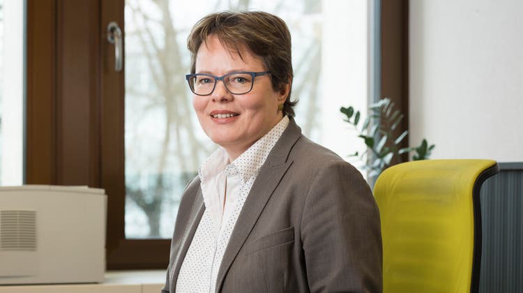 Eine der wenigen Frauen auf einem CEO-Posten einer Schweizer Retailbank: Marianne Wildi, CEO der Hypothekarbank Lenzburg. (Bild: Alex Spichale, Lenzburg, 2. November 2017)