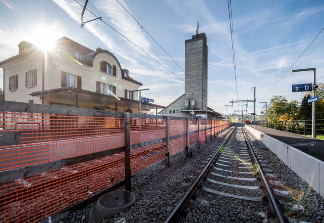 Der Bahnhof Neukirch-Egnach hat neu zwei Perrons. (Bilder: Reto Martin)
