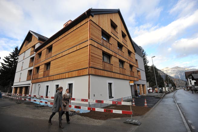 Das neue Seniorenzentrum befindet sich an der Gotthardstrasse 24 in Andermatt und ist unterirdisch direkt mit dem Gesundheitszentrum Ursern verbunden. (Bild: Urs Hanhart, 24. November 2018) 