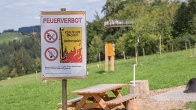 2018 war teilweise so niederschlagsarm, dass grossflächig Feuerverbote erlassen wurden, wie hier im Neckertal. (Bild: Hanspeter Schiess)