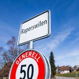 Die Ortseinfahrt von Raperswilen. In der kleinen Gemeinde stehen am 10. Februar 2019 die Gesamterneuerungswahlen an. (Bild: Donato Caspari)