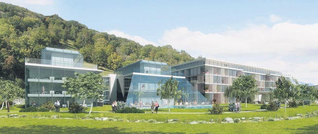 So sollte das geplante Parkhotel Bad Rans in Sevelen aussehen – doch das Projekt erwies sich als Luftschloss. (Bild: pd)