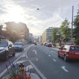 Die Luzernerstrasse im Zentrum von Kriens: Hier soll Tempo 30 gelten. (Bild: PD)