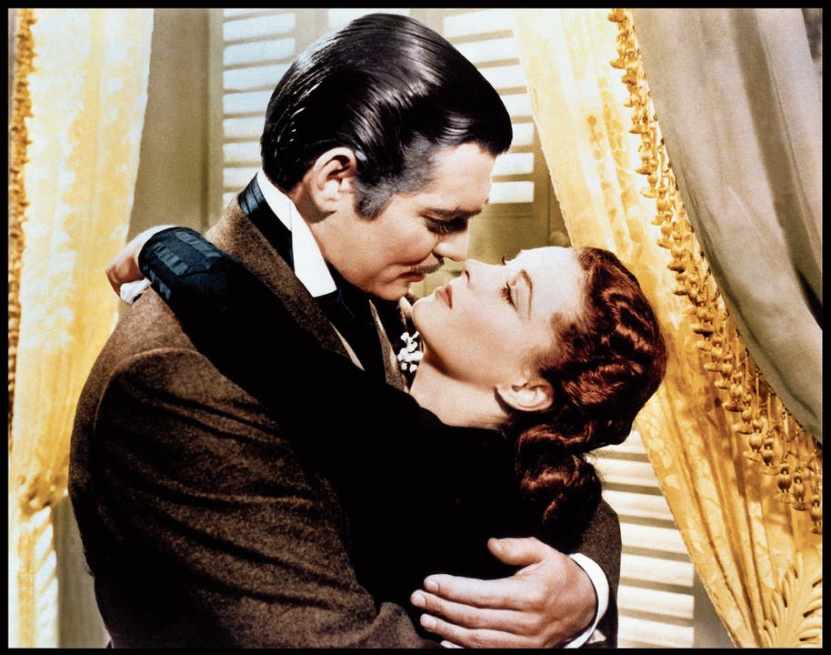Hollywood macht es vor: Beim Kuss musste der Spass – kein Sex bitte! – aufhören. Clark Gable und Vivien Leigh in «Vom Winde verweht», 1939. (Bild: Alamy)