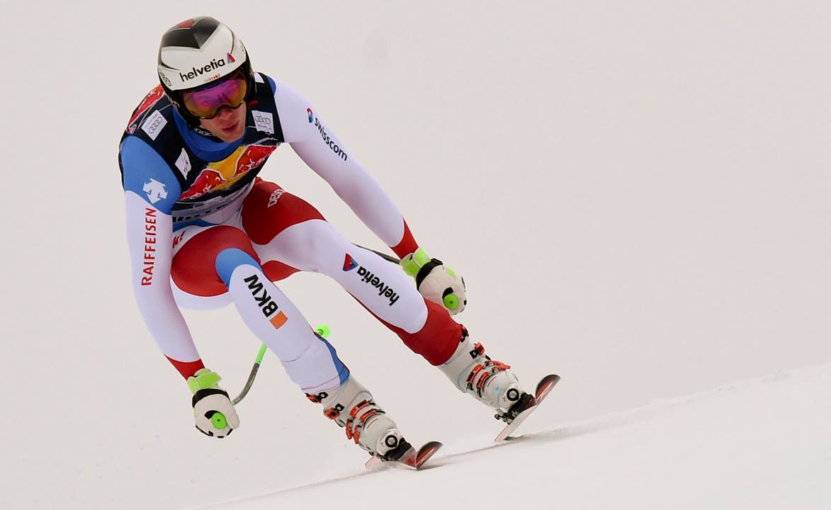 Der Schweizer Marc Gisin schaffte es auf den fünften Platz. (Bild: AP Photo/Pier Marco Tacca)