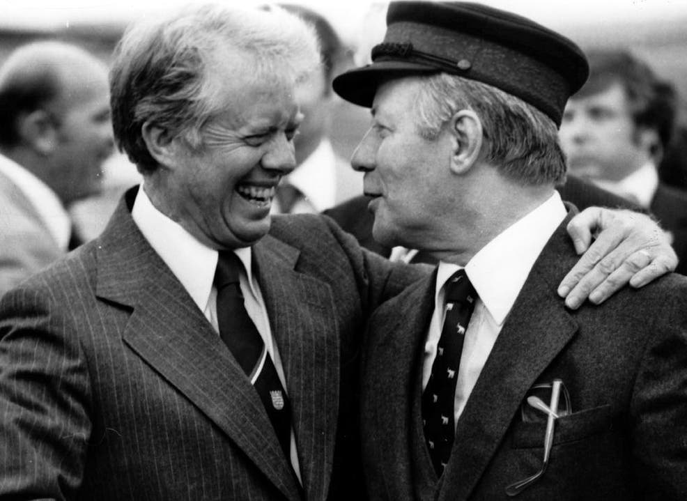 Auch US-Präsident Jimmy Carter war bei Helmut Schmidt: Am 15. Juli 1978. (Bild: Keystone)
