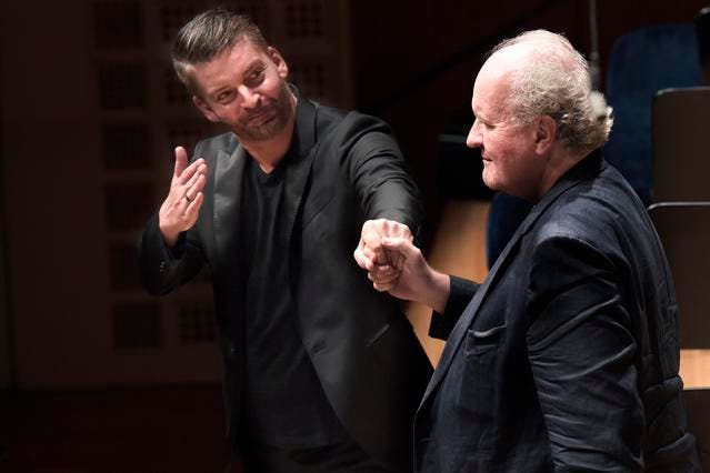 Die Lucerne Festival Academy ist ab 2016 unter neuer Leitung: Matthias Pintscher (links) und Wolfgang Rihm. (Bild Lucerne Festival / Peter Fischli)