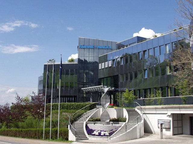 Das Firmengebäude von Kühne + Nagel in Schindellegi. (Bild: PD/Kühne + Nagel)