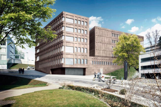 Eine der grossen laufenden Investitionen des Luzerner Kantonsspitals: So soll die neue Augenklinik dereinst aussehen. (Bild: Visualisierung PD)