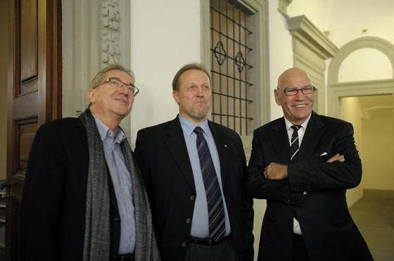 FDP-Regierungsrat Robert Küng und die beiden FDP-Nationalräte Albert Vitali und Otto Ineichen. (Bild: Pius Amrein / Neue LZ)