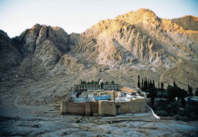 Aussensicht des Katharinen-Klosters auf der ägyptischen Halbinsel Sinai. (Bild: Getty)