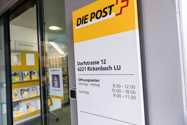 Der Post Rickenbach droht die Schliessung. Die Bevölkerung will die Poststelle unbedingt behalten. (Bild Roger Grütter)