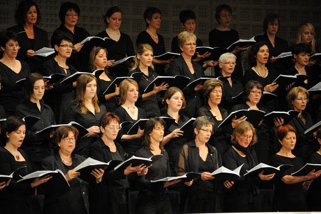 Impression vom Konzert des Luzerner Lehrerchors im April 2008 im KKL. (Bild Corinne Glanzmann/Neue LZ)