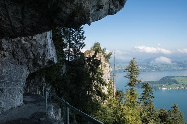 Der Felsenweg ist ein beliebtes Ausflugsziel mit einer spektakulären Aussicht. (Bild: PD)