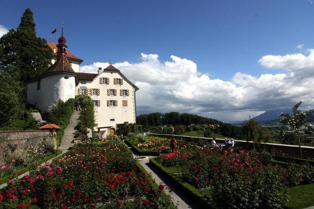 Rosengarten des Schlosses Heidegg bei Gelfingen. (Bild pd)