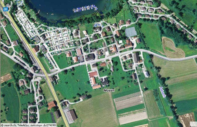 Die Frau wurde in Mosen angegriffen. (Bild www.map.search.ch)