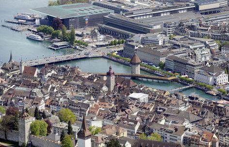 Luftaufnahme der Stadt Luzern. (Archivbild Pius Amrein/Neue LZ)