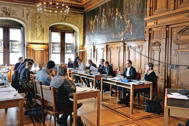 Sitzung des Grossen Stadtrats von Luzern, fotografiert am 5. März 2015. (Bild Nadia Schärli)