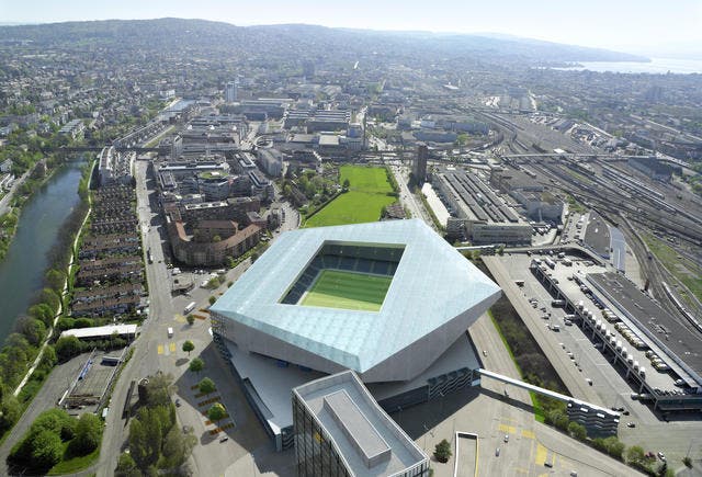 So hätte das neue Hardturm-Stadion aussehen sollen. (Visualisierung pd)