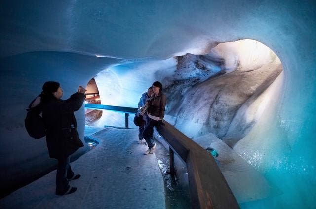 Beliebtes Touristenmagnet: die Gletschergrotte auf dem Titlis. (Bild: pd)