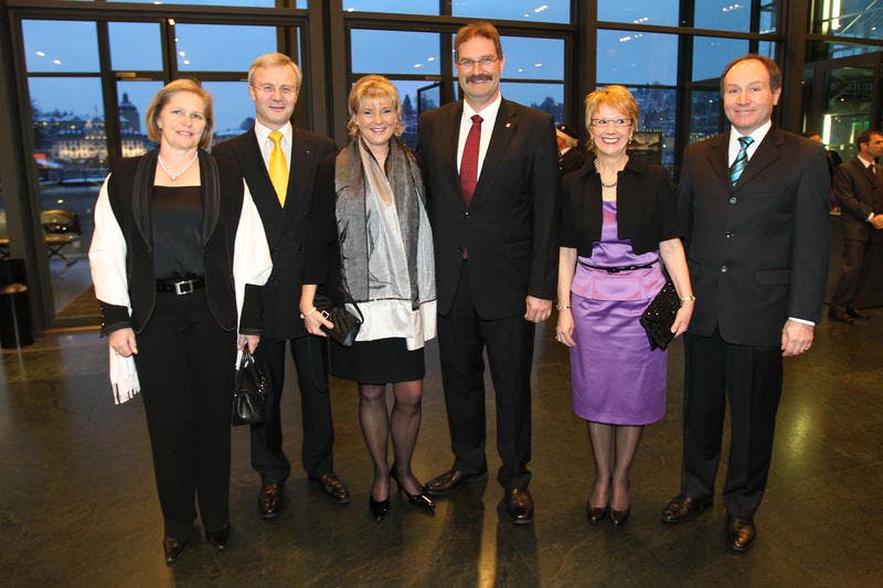 Von links: Esther Kobler mit Gatte Bernard, Ruth und Christoph von Rotz sowie Lilly und Niklaus Bleiker.