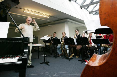 Die Jazzabteilung der Musikhochschule Luzern. (Bild Remo Nägeli/NLZ)