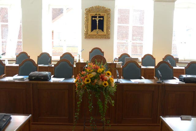 Blick in den Obwaldner Kantonsratssaal. (Bild: Markus von Rotz / Neue OZ)