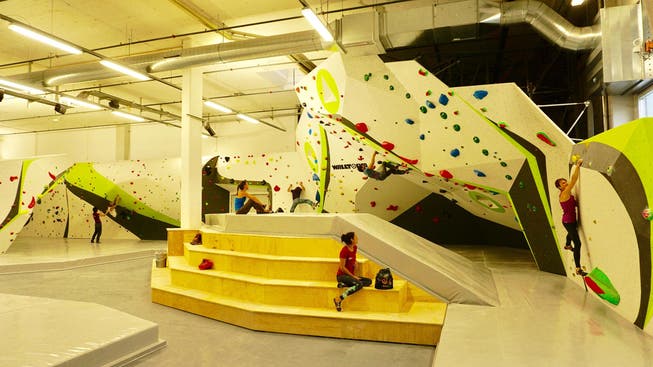Die vergrösserte Boulderhalle in Kriens. (Bild: PD)