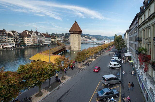 Blick auf die Bahnhofstrasse in der Stadt Luzern. (Archivbild Dominik Wunderli)