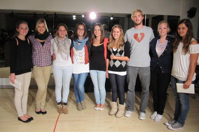 Die acht Finalistinnen der diesjährigen Zentralschweizer Talentshow. (Bild: PD)