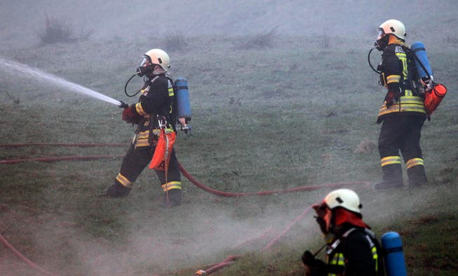 19 Feuerwehrleute konnten den Brand rasch löschen. (Symbolbild Geri Holdener, Bote der Urschweiz)