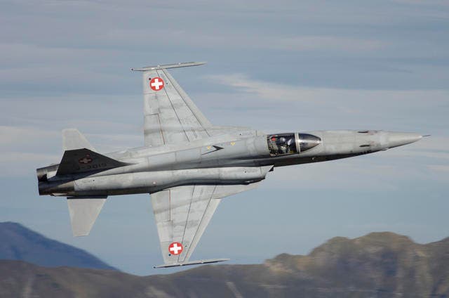 Ein Tiger F-5E der Schweizer Luftwaffe. (Symbolbild) (Bild: Keystone / Schweizer Luftwaffe HO)