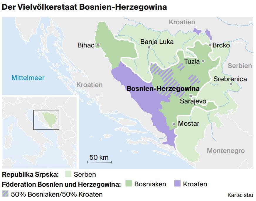 Balkan Bosnien Herzegowina Ein Staat Der Keiner Ist Luzerner Zeitung