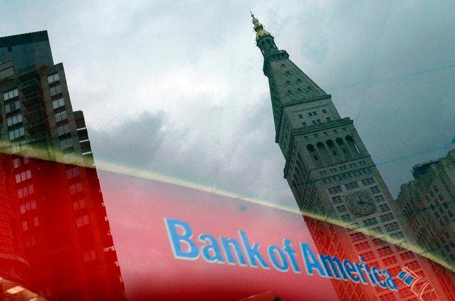 Im Bild eine Filiale der Bank of America in New York City. (Bild: Keystone)