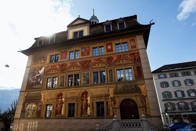 Das Rathaus in Schwyz. (Archivbild Keystone)