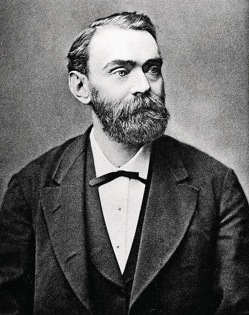Alfred Nobel, Erfinder des Dynamits. (Bild: PD)