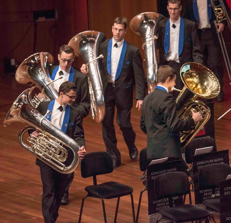 Die Brass Band Kirchenmusik Flühli. (Bild: Philippe Dutoit)