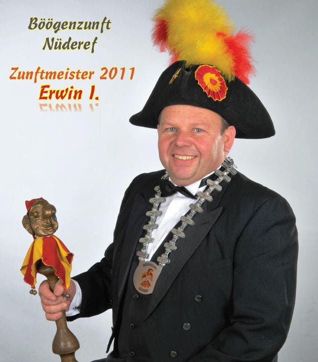 Erwin I. ist Zunftmeister der Böögenzunft Neudorf. (Bild: PD)